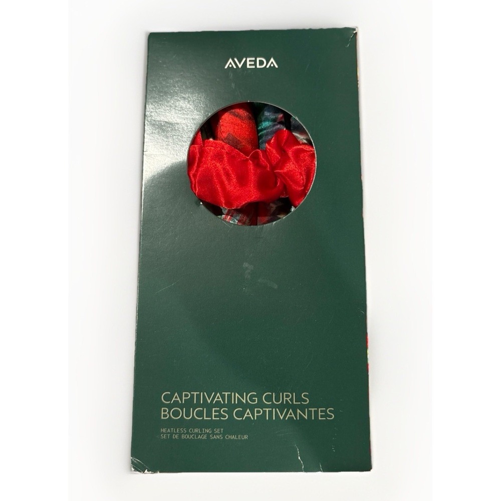 Aveda Captivating Curls Satin Heatless Curling Set with 2 Scrunchies NIB
